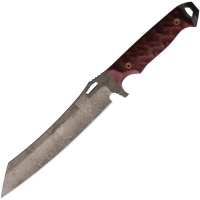 Dawson 47827 Wayfinder Monsoon MagnaCut Fixed Blade Knife Black/Red G10 Handles