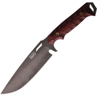 Dawson 59985 Summit Midnight MagnaCut Fixed Blade Knife Red/Black G10 Handles