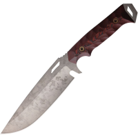 Dawson 48039 Summit Monsoon MagnaCut Fixed Blade Knife Black/Red G10 Handles