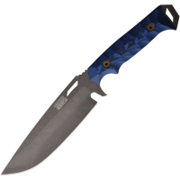 Dawson 60011 Summit Midnight MagnaCut Fixed Blade Knife Black/Blue G10 Handles