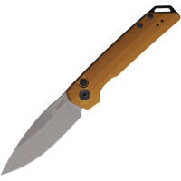 Kershaw 7038BRZ Auto Launch Stonewash MagnaCut Spear Point OTF Knife Iridium Bronze Handles