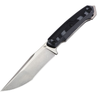 Diafire 131801 Nova II Fixed Blade Knife Black/Gray G10 Handles