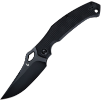 Saffire A105902 Chameleo Black Clip Point Linerlock Knife Black FRN Handles