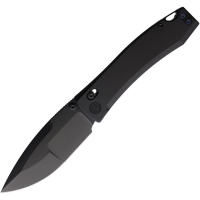 Daggerr F71TBB Nightmare Large Black MagnaCut Drop Point X-Lock Knife Black Titanium Handles