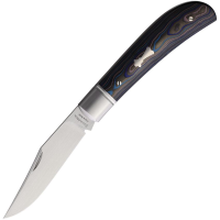 North Mountain Blade LNYCCF Lanny Satin Clip Point Slip Joint Knife Ceramic Carbon Fiber Handles