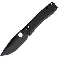 Daggerr F72MDBB Nightmare Small Black MagnaCut Drop Point X-Lock Knife Black Titanium Handles