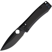Daggerr F72MRDBB Nightmare Small Black MagnaCut Drop Point X-Lock Knife Black Titanium Handles