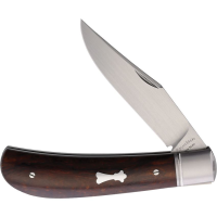 North Mountain Blade LNYIW Lanny Satin Clip Point Slip Joint Knife Ironwood Handles