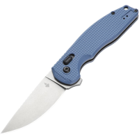 Saffire A111302 Stevia Stonewash Drop Point Crossbar Lock Knife Blue/Gray FRN Handles