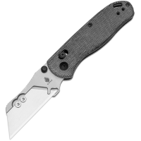 Kizer 3619JA3 Drop Bear Utility Clutch Lock Knife Black Canvas Handles