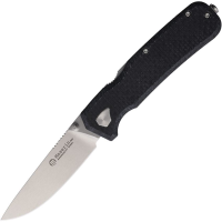 Maserin 630MCN Pulse Stonewash MagnaCut Reverse Tanto W-Lock Knife Black Micarta Handles