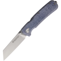 Maserin 631MCJ Pulse Stonewash MagnaCut Drop Point W-Lock Knife Denim Micarta Handles