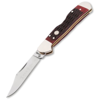 Boker 110874 TS 2.0 D2 Carbon Steel Copperhead Knife Red Bone Handles