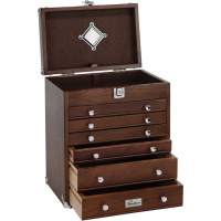 Gerstner International RT16D 6-Drawer Collector's Chest Oak