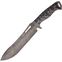 Dawson 60844 Archangel Monsoon MagnaCut Fixed Blade Knife Gray/Black G10 Handles