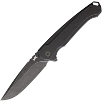 MK MKFP003 Ingeni Black Stonewash Framelock Knife Black Handles