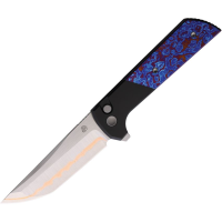 North Mountain Blade 2407TDM Chop 2 Button Lock Knife Tamascus Handles