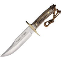 Muela 90844 Classic Bowie Fixed Blade Knife Stag Handles