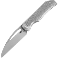 Bestech T2503A Taipan MagnaCut Sheepsfoot Framelock Knife Two-Tone Titanium Handles