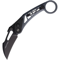 Hightron C02BLK Cyroclaw Button Lock Knife Black Handles