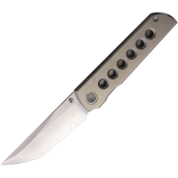 North Mountain Blade 2505BT Chop Classic Tanto Framelock Knife Machine Hole Titanium Handles
