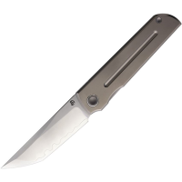 North Mountain Blade 2505CT Chop Classic Tanto Framelock Knife Edge Groove Titanium Handles