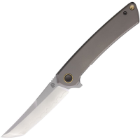North Mountain Blade 2507F Zero Tanto Framelock Knife Smooth Titianium Handles