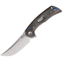 Reate 191 PL-7 Two-Tone Pivot Lock Knife Black/Red Micarta Handles
