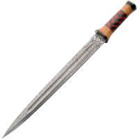 Damascus 5046 Red Braided Sword
