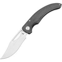 Tenable 1119A1 Gideon Stonewash Clip Point Linerlock Knife Black Micarta Handles