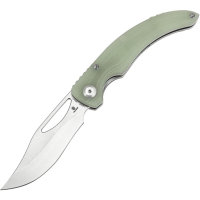 Tenable 1119A3 Gideon Stonewash Clip Point Linerlock Knife Jade G10 Handles
