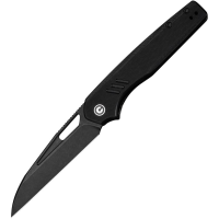 Civivi 24062B1 Guile Black Stonewash Wharncliffe Linerlock Knife Black G10 Handles