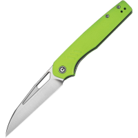 Civivi 24062B2 Natterjack Satin Wharncliffe Button Lock Knife Green G10 Handles