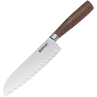 Boker 130735 Core Santoku Fluted Edge Knife Walnut Handles