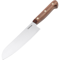 Boker 130497 Cottage Craft Satin Carbon Steel Santoku Knife Plumwood Handles
