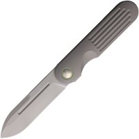 Terrain 365 101401 Narwhal Spear Point Framelock Knife Gray Titanium Handles