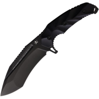LOTAR Combat K106BK Kobra Dlc Finish Folding Knife Black Handles