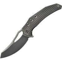 We 240244 Epaulette Gray Polished Framelock Knife Gray Titanium Handles