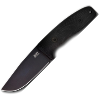 Reiff CC11BBCMBLKA Circadian Black MagnaCut Clip Point Fixed Blade Knife Black Micarta Handles