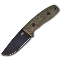 Reiff CC11BGCMBLKA Circadian Black MagnaCut Clip Point Fixed Blade Knife Green Micarta Handles