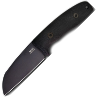 Reiff CS11BBCMBLKA Circadian Black MagnaCut Sheepsfoot Fixed Blade Knife Black Micarta Handles