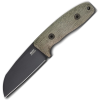 Reiff CS11BGCMBLKA Circadian Black MagnaCut Sheepsfoot Fixed Blade Knife Green Micarta Handles