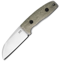Reiff CS119GCMBLKA Circadian Stonewash MagnaCut Sheepsfoot Fixed Blade Knife Green Micarta Handles