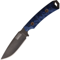 Dawson 48022 Contractor Midnight MagnaCut Fixed Blade Knife Black/Blue G10 Handles