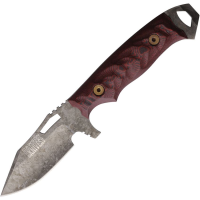 Dawson 60424 Steadfast Monsoon MagnaCut Fixed Blade Knife Black/Red G10 Handles