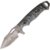 Dawson 60585 Steadfast Monsoon MagnaCut Fixed Blade Knife Black/White G10 Handles