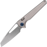 Vosteed A2501 Gavko Leopard Top Stonewash Sheepsfoot Linerlock Knife gray Handles