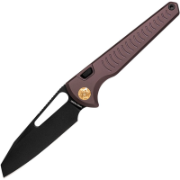 Vosteed A2503 Gavko Leopard Top Black Stonewash Sheepsfoot Linerlock Knife Purple Stonewash Handles