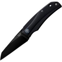 MKM-Maniago Knife Makers ICGBKB ICE Black MagnaCut Sheepsfoot Linerlock Knife Black G10 Handles