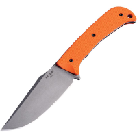 Hogue 35850 Extrak XL Tumbled MagnaCut Clip Point Fixed Blade Knife Orange G10 Handles